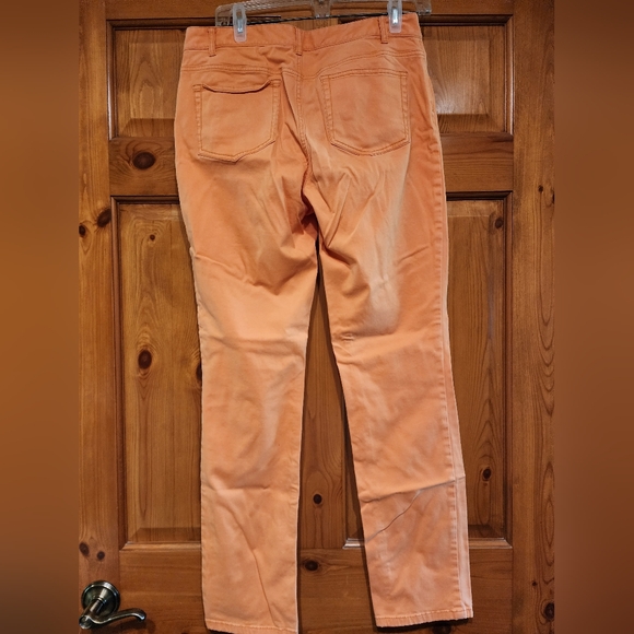 J Jill Authentic Fit Slim Leg Jeans, Size 8, Orange - Picture 6 of 6
